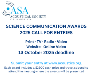 Science Communication Awards in Acoustics