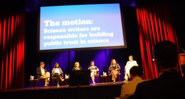 ScienceWriters 2018 panel: In the Trump era, whose job is it to build public trust in science?