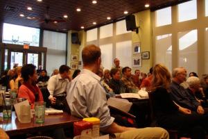 The three-year old DC Science Café, which satisfies the science-curious at the popular restaurant Busboys and Poets.