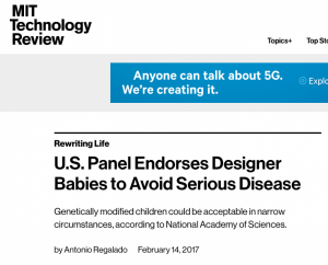 Technology Review headline