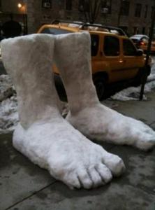 In Chicago, they had 2 feet.