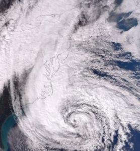 Sandy on October 28. Credit: NASA