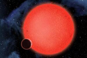 The watery exoplanet. See below. Credit: David A. Aguilar/Harvard-Smithsonian Center for Astrophysics