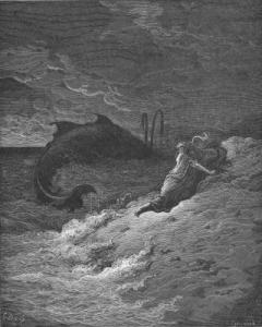 "Jonah Cast Forth By the Whale." Gustave Doré. 