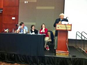 Left to right: Richard Harris, Joann Rodgers, Karen Infeld Blum, Warren Leary